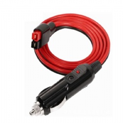12V Car cigar plug cable lead with single power connector for Solar Kit