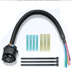 US 7 pin 7P vehicles female socket with cable  for trailers and caravans