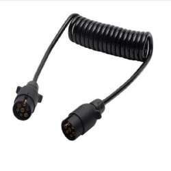 3M 7Pin Trailer Extension Cable with Trailer Adapter Plug Socket Connector